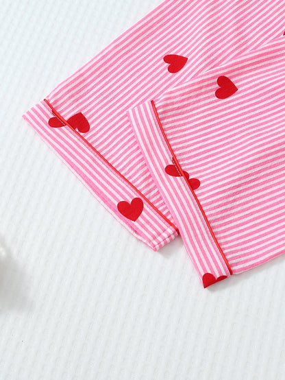 Pyjama - Haut à manches longues et pantalon à rayures ❤️