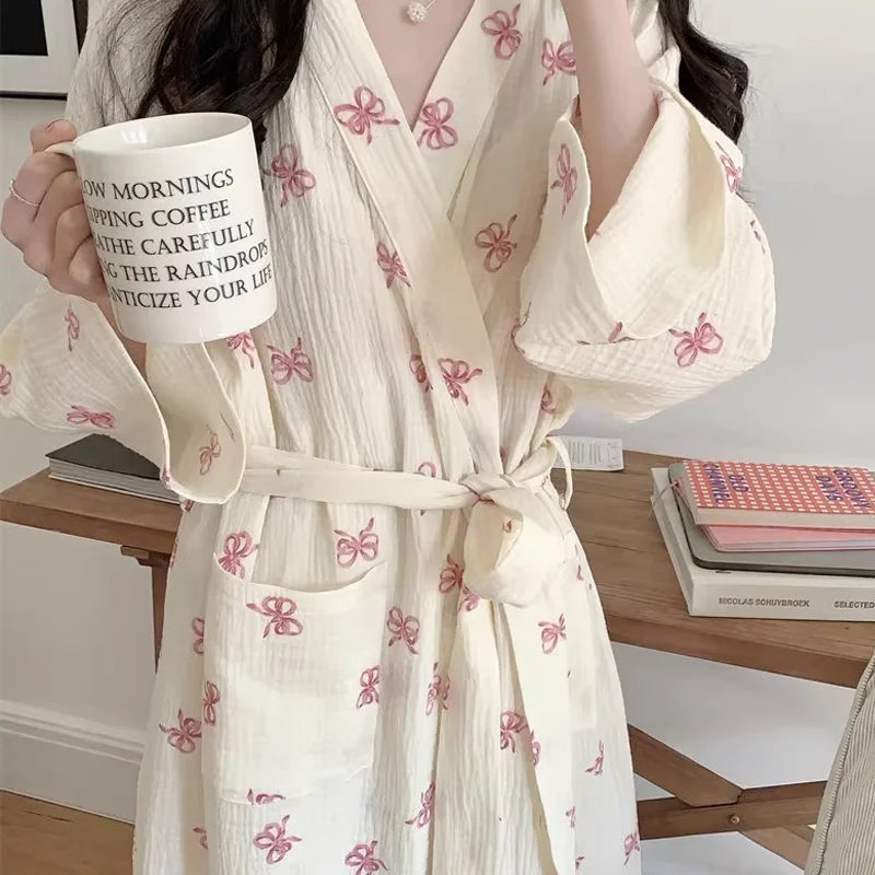 Robe de Chambre Femme – Style Japonais imprimé 🎀