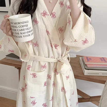 Robe de Chambre Femme – Style Japonais imprimé 🎀