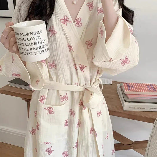 Robe de Chambre Femme – Style Japonais imprimé 🎀