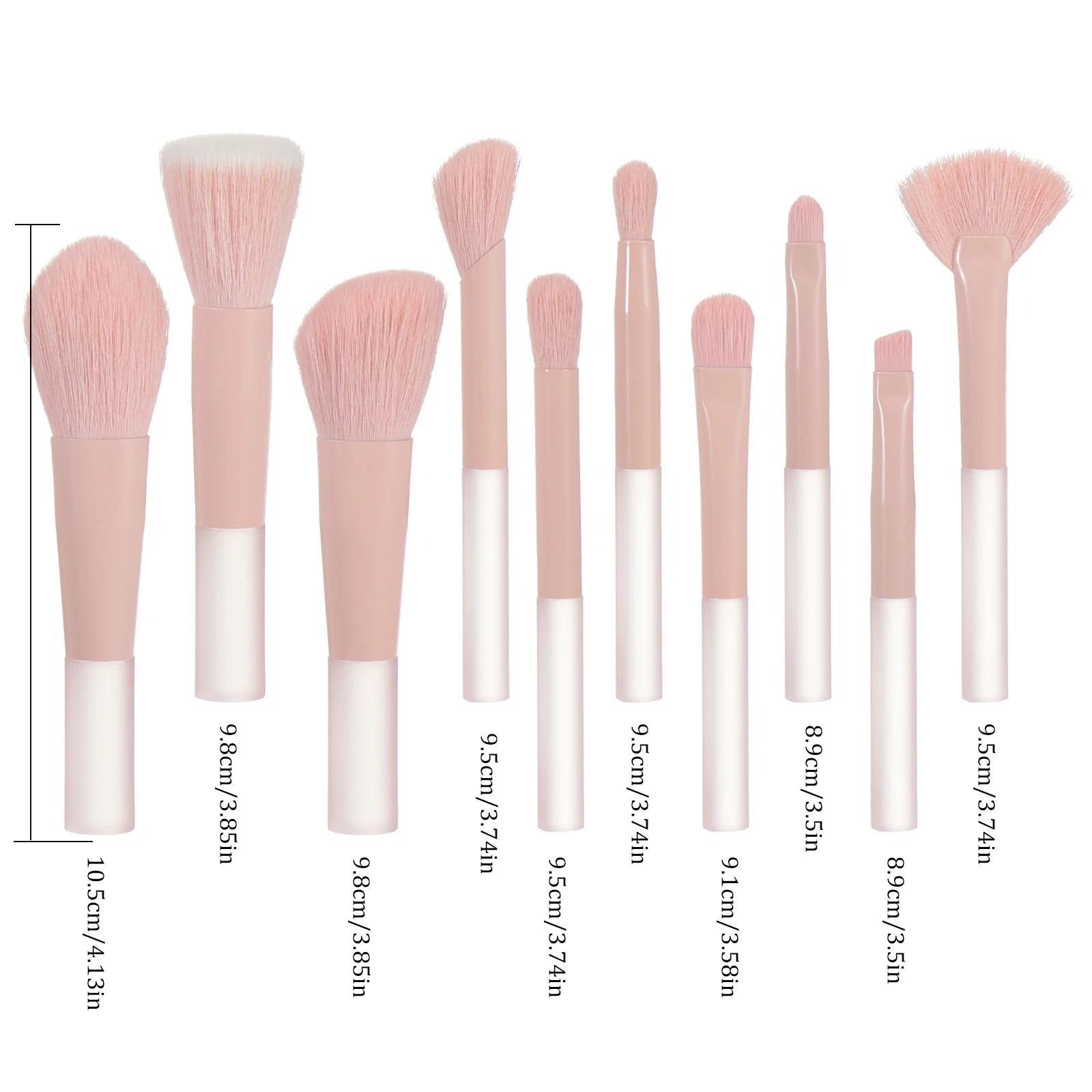 💗 Mini set de pinceaux maquillage rose – Format voyage