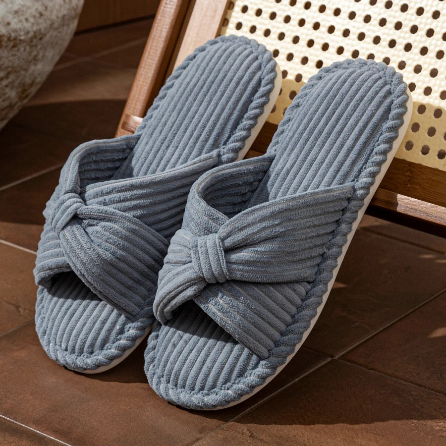 Chaussons Femme – Confortables et Légers avec noeud 🎀