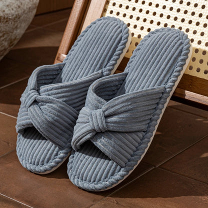 Chaussons Femme – Confortables et Légers avec noeud 🎀