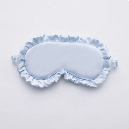 Masque de sommeil - Soie Avec Volant Uni