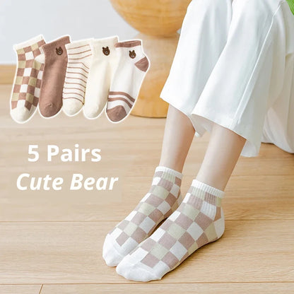 Chaussettes Femme - Courtes Motif 🐱