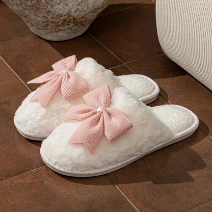 Chaussons Femme - Douce avec noeud 🎀