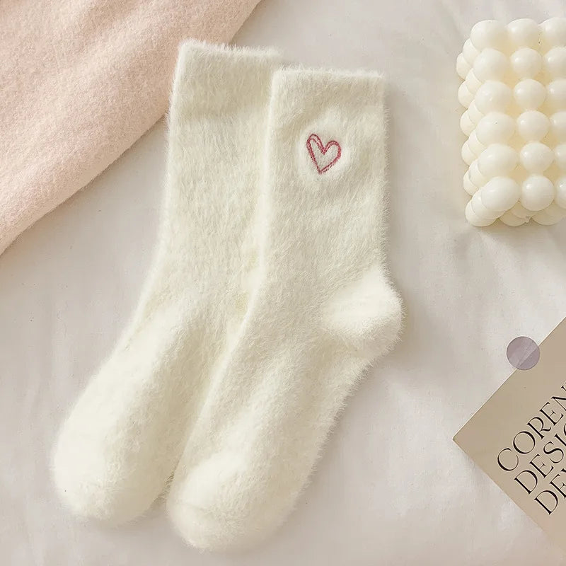 Women's Thermal Velvet Socks – Soft patterned socks 🩷