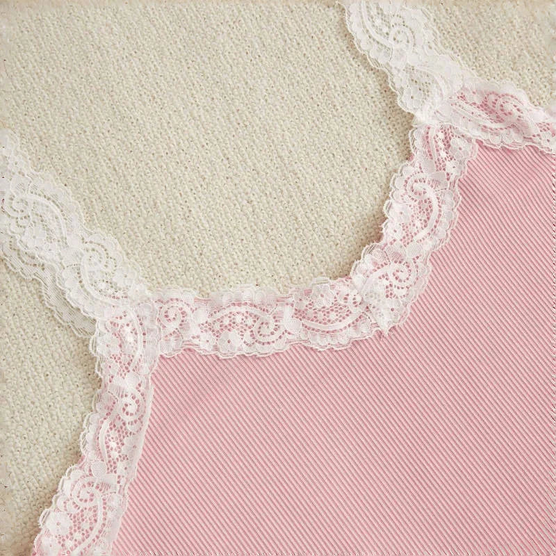 Pajama Set - Lace Camisole Top, Shorts and Pants 💐