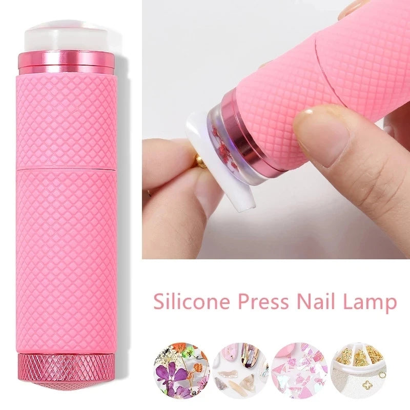 Mini lámpara de fototerapia UV de secado rápido con almohadilla de silicona gelatinosa portátil