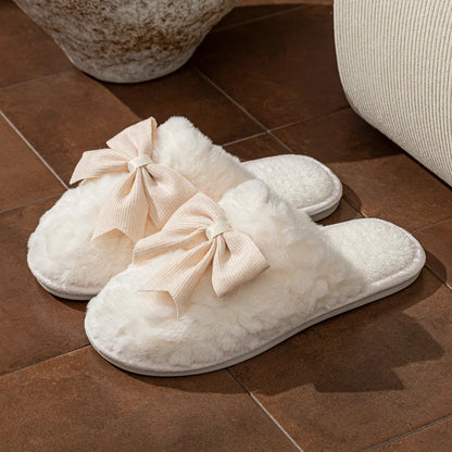 Chaussons Femme - Douce avec noeud 🎀