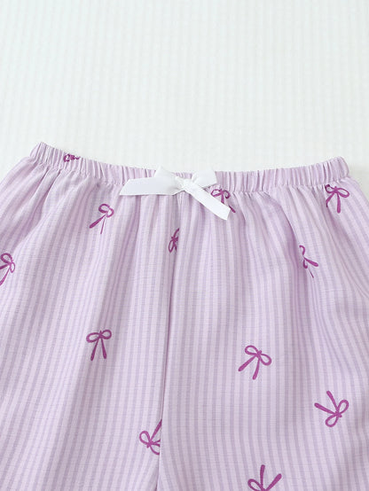 Pyjama - Haut à manches longues et pantalon à rayures 🎀
