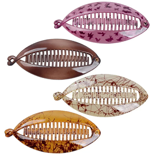 Pinza para el pelo grande con forma de pez: estilo perezoso chic