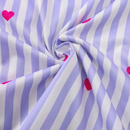Pyjama Femme Boutonné - Haut Manches Courtes et Short à rayures imprimé 🩷