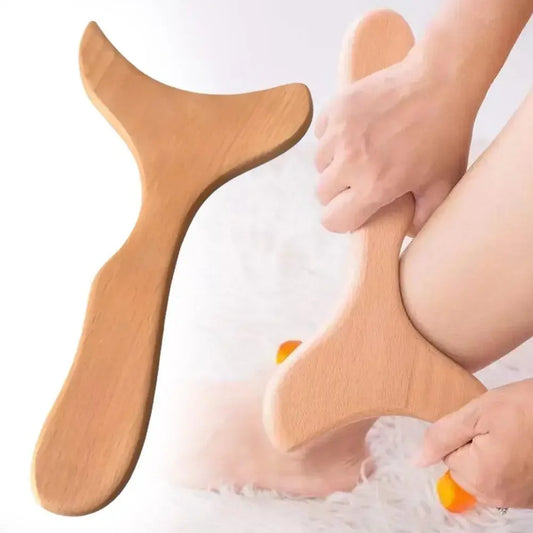 Herramienta de masaje de madera para esculpir – Gua Sha corporal