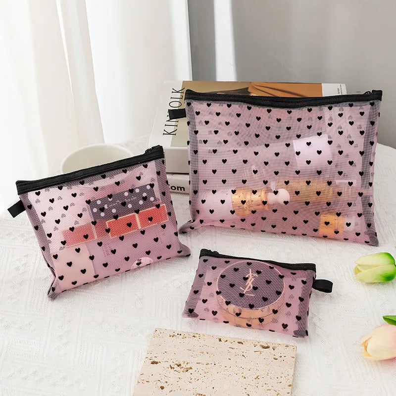 Trousse de Rangement - mini, petit et grande pochettes transparentes
