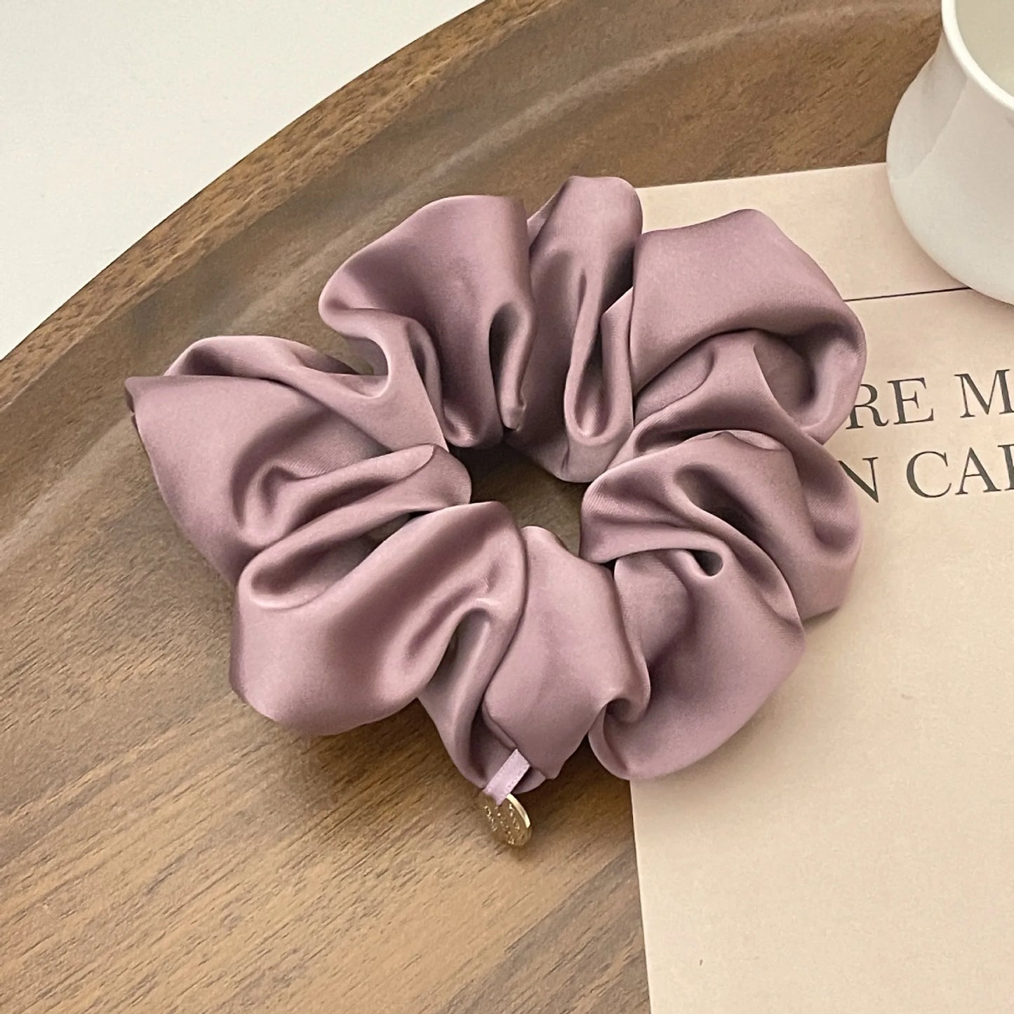 Chouchou Satin Femme – Élastique à Cheveux Effet Soie