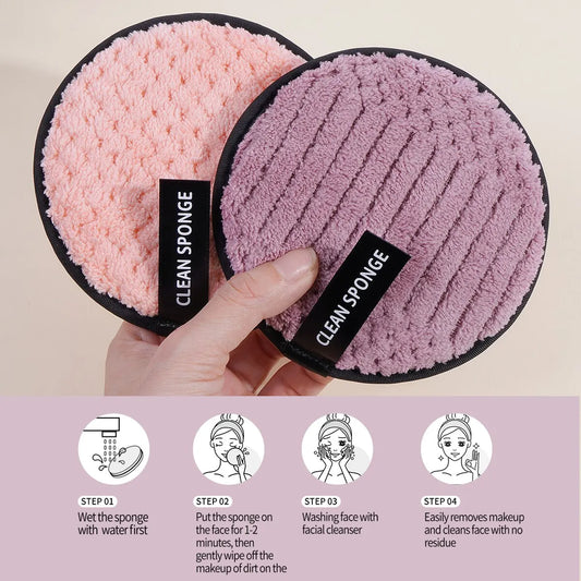 🧼 Pack de 5 Toallitas Desmaquillantes Suaves – Limpieza Facial Reutilizable