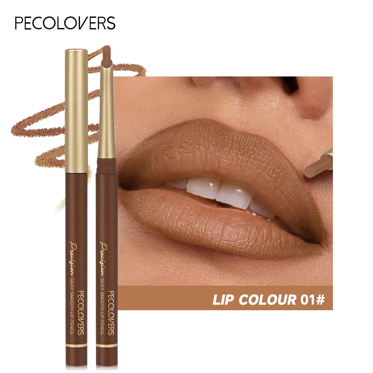 💄 Crayons à lèvres mats 6 couleurs – Contour naturel et longue tenue