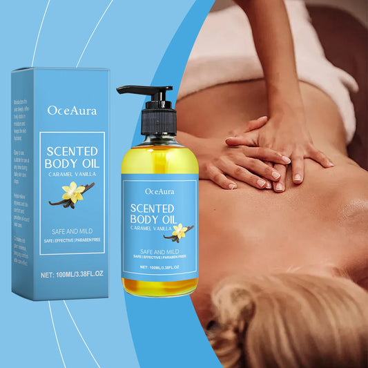 Aceite de masaje corporal de vainilla – Hidratante y relajante SPA