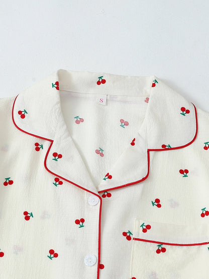 Ensemble de Pyjama - Haut à manches courtes, short et pantalon 🍒