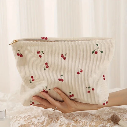 Trousse de Rangement velours côtelé – imprimé 🍒
