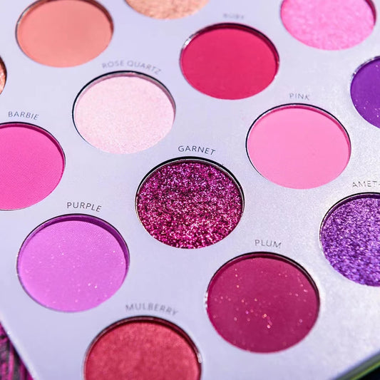 Palette 72/60 couleurs – Fards à paupières mats, pailletés & nacrés
