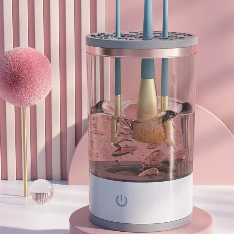 🧽💄 Nettoyeur de Pinceaux Maquillage Automatique – Nettoyage Profond en Un Clic