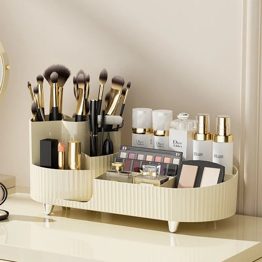 Organizador de maquillaje giratorio de 360°: elegante y listo para usar