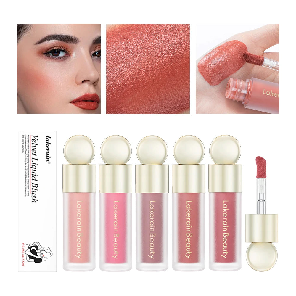 💗 Liquid Blush Stick – Natural matte finish, easy to blend cream texture