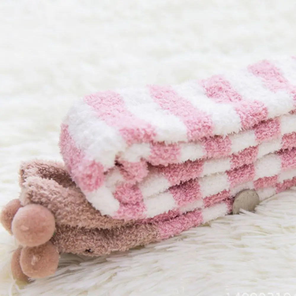 Women's Kawaii Animal Print Thigh-High Socks – Soft & Warm Long Stockings