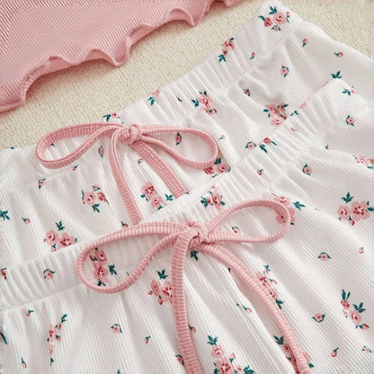 Pajama Set - Lace Camisole Top, Shorts and Pants 💐