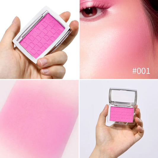 Palette de blush embossé 3D – Teintes rosées & brunes, effet bonne mine naturel
