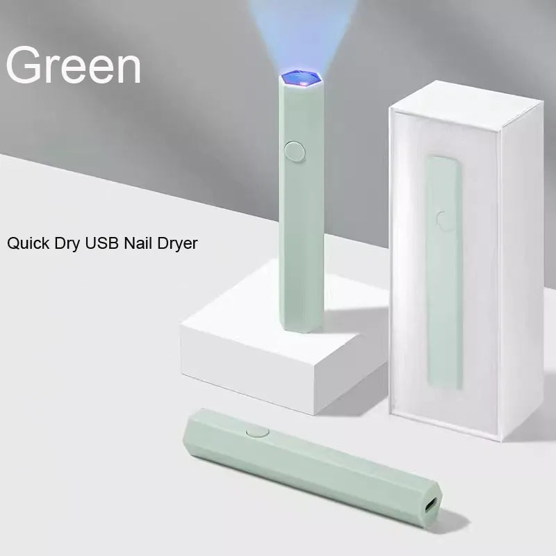 Mini lámpara de uñas UV/LED: portátil y recargable por USB