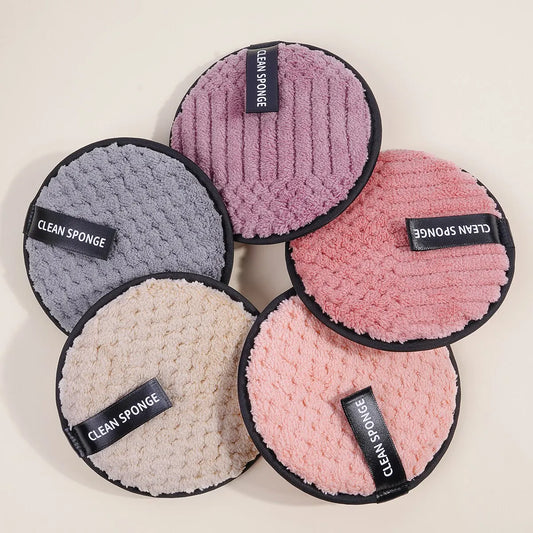 🧼 Pack de 5 Toallitas Desmaquillantes Suaves – Limpieza Facial Reutilizable