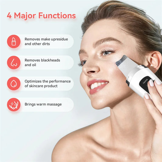 Espátula facial ultrasónica: limpieza profunda y exfoliación