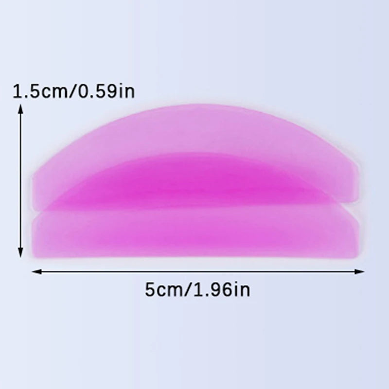 1 par de almohadillas de silicona ultrafinas: accesorios para levantamiento de pestañas y permanente 3D