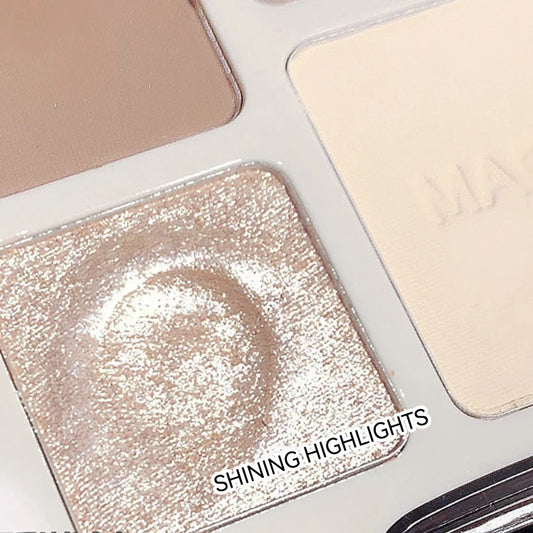 Palette MAFFICK 4 couleurs – Contour, illuminateur mat et shimmer multi-usage