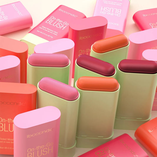 💗 Blush stick longue tenue – Fini mat & teintes rosées coréennes