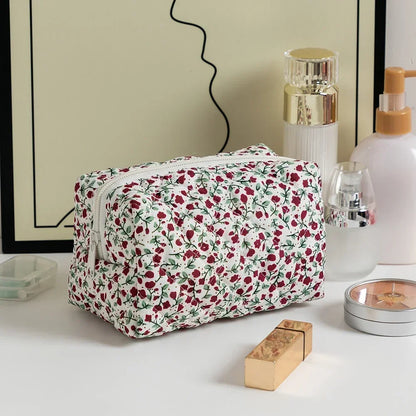 Trousse Maquillage Femme – Grande Capacité Compacte avec Fermeture Zip💐