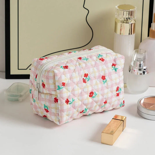 Trousse Maquillage Femme – Grande Capacité Compacte avec Fermeture Zip💐