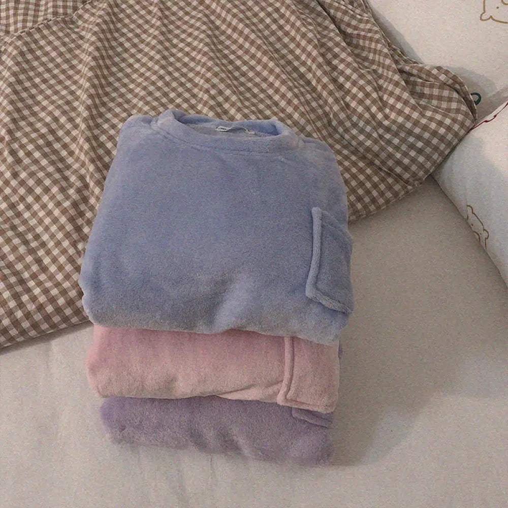 Pyjama femme polaire – Haut Manches Longue et Pantalon imprimé variés