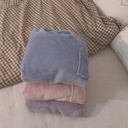 Pyjama femme polaire – Haut Manches Longue et Pantalon imprimé variés