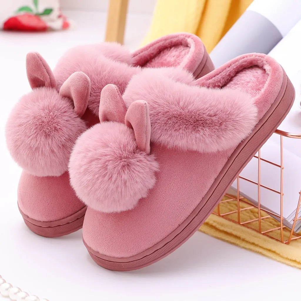 Pantoufles Femme - Peluche douce 🐰