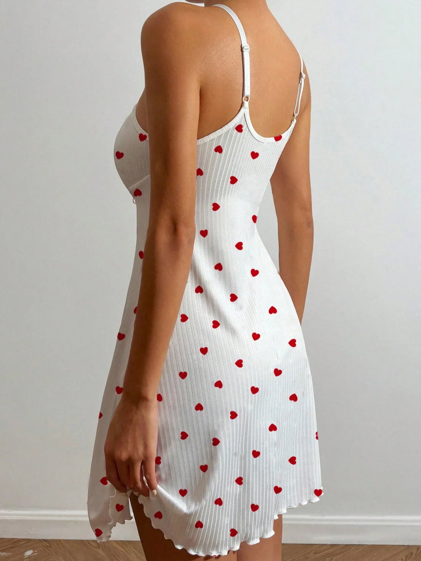 Nuisette Femme - Nuisette à Bretelles à motif ❤️🍒🍓