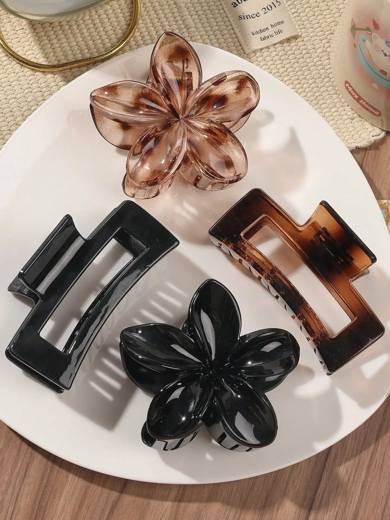 Pinces à Cheveux Femme  – Formes variés 🎀🩷🌸