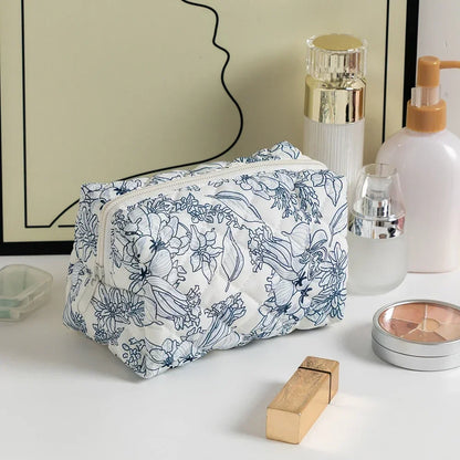Trousse Maquillage Femme – Grande Capacité Compacte avec Fermeture Zip💐