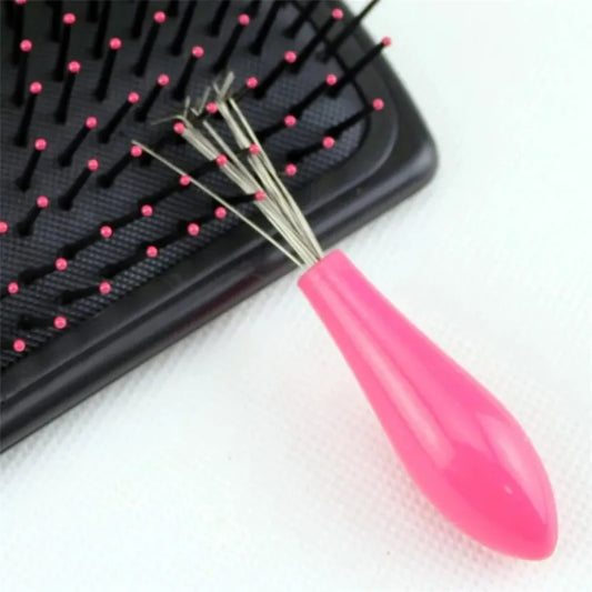 Herramienta de limpieza para cepillos de pelo – Gancho práctico