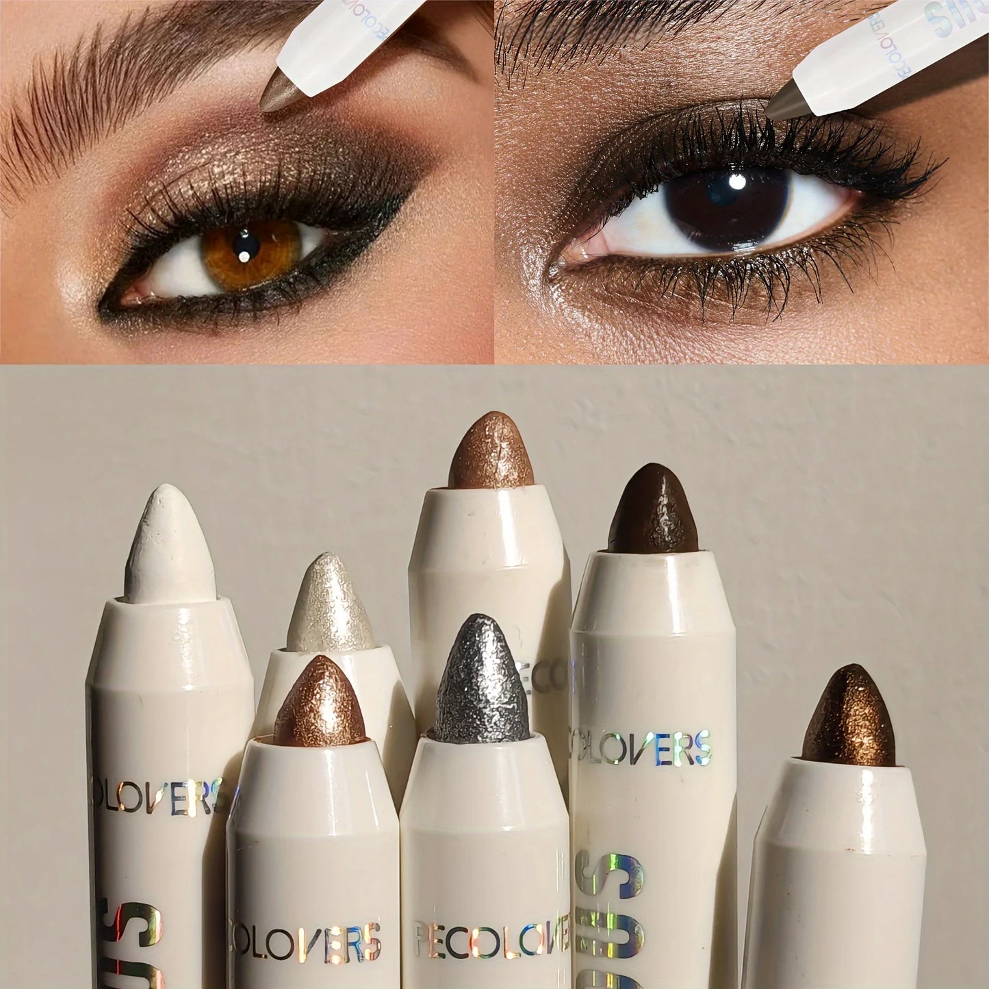✨ Sombra de ojos en barra resistente al agua: mate y brillante, de larga duración