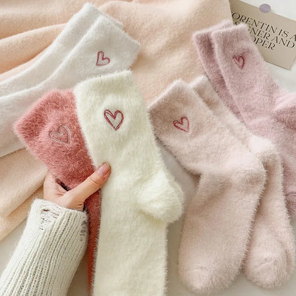 Women's Thermal Velvet Socks – Soft patterned socks 🩷