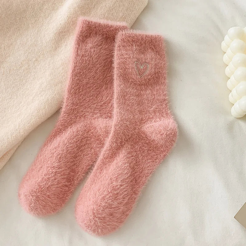 Women's Thermal Velvet Socks – Soft patterned socks 🩷